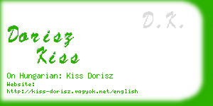 dorisz kiss business card